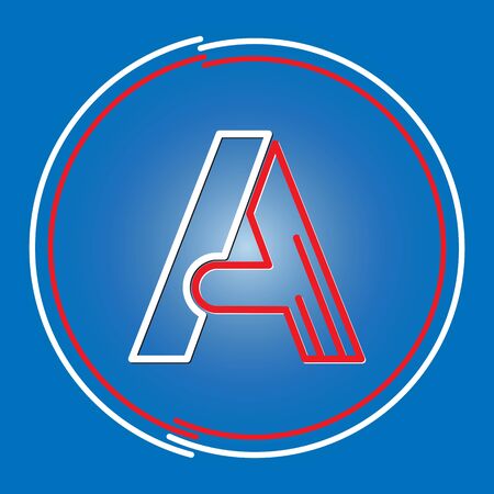 Stylized letter A. Vector image for a logo, website, or appのイラスト素材