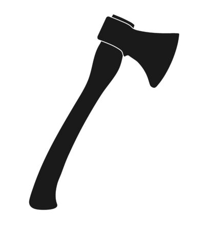 Icon of an axe. Simple flat design, stock illustrationのイラスト素材