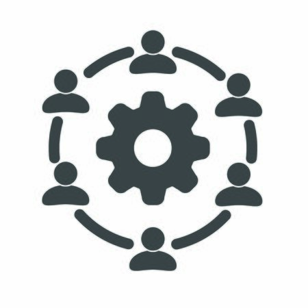 Vector icon for interpersonal and business communications. Flat design isolated on white background
のイラスト素材