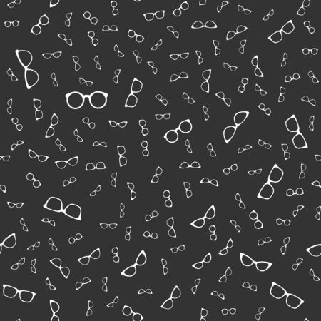 Vector seamless editable background with sunglasses for texture,packaging, backgrounds, and textiles.のイラスト素材