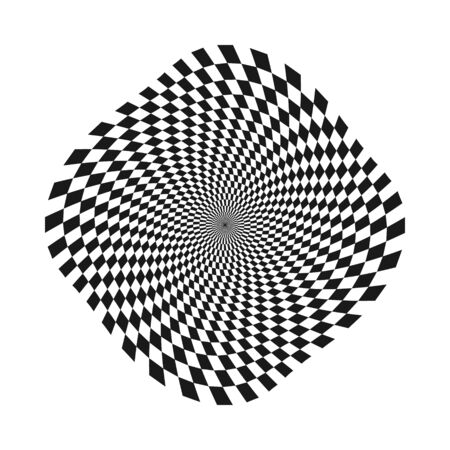 Abstract editable circular pattern. Vector illustration isolated on white background, flat styleのイラスト素材