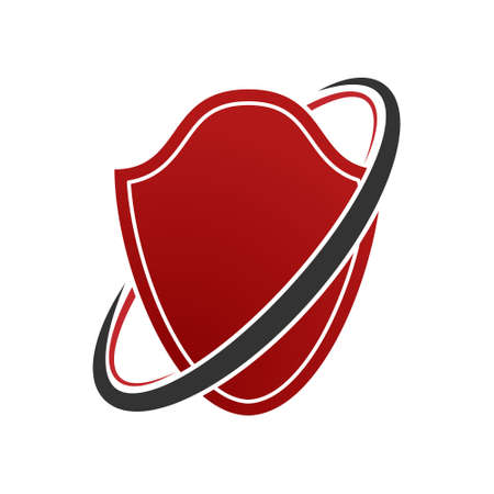 shield icon. Color vector illustration for logo, sticker and design isolated on white backgroundのイラスト素材