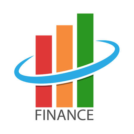 Finance. The chart success. Color vector illustration for design and theme designのイラスト素材