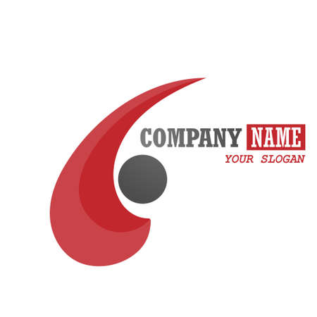 Logo template. Vector illustration for logo, logo or sticker, for graphic and print designのイラスト素材