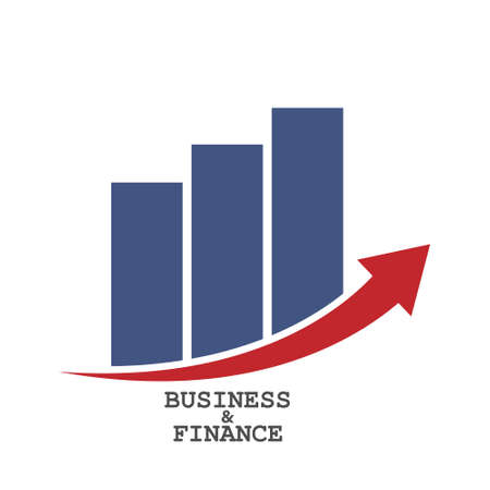 Finance and business. The chart success. Color vector illustration for design and theme designのイラスト素材