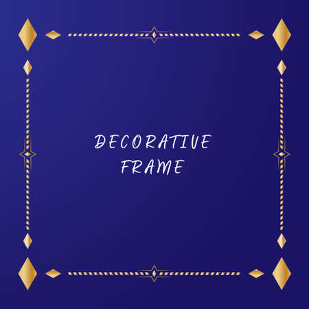 geometric pattern of the frame. decorative style for postcards, banners, flyers, photos, and text. Vector illustrationのイラスト素材