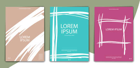 set of color-editable abstract backgrounds for book covers, brochures and booklets. Format A-4....