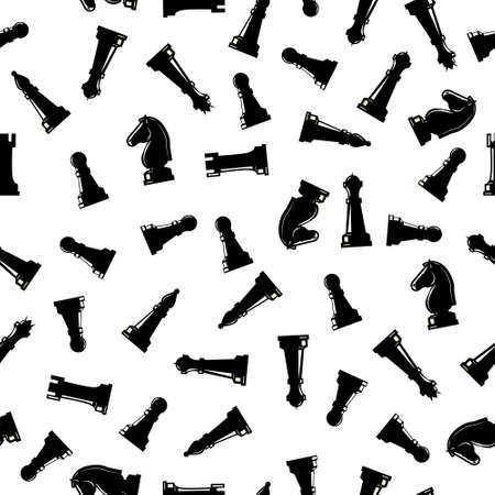 chess, seamless abstract pattern for simple backgrounds, textures, and packaging. Vector illustration.のイラスト素材