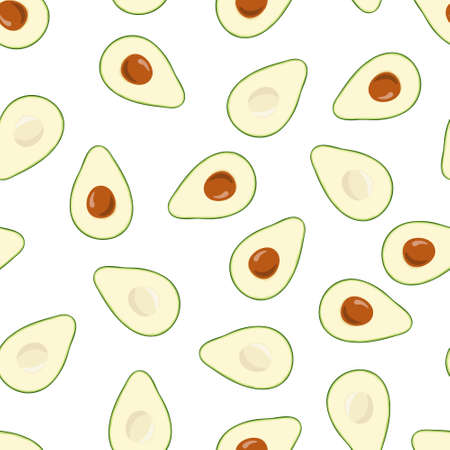 avocado seamless abstract pattern for simple backgrounds, textures and packaging. Vector...