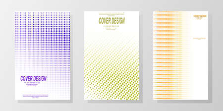 Set of design for the cover in the style of minimalism. Vector illustrationのイラスト素材