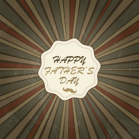 Banner for congratulations with the inscription happy father's day. flat styleのイラスト素材