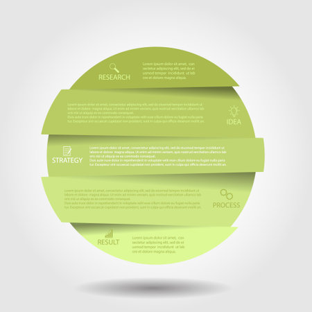 Infographics. Vector template with pictograms for business and finance flowcharts, websites, banners and presentations. Flat styleのイラスト素材