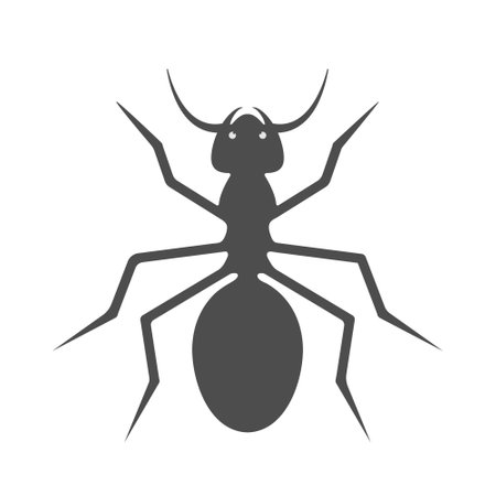Ant. Small insect, vector illustration for theme design and decoration, flat styleのイラスト素材