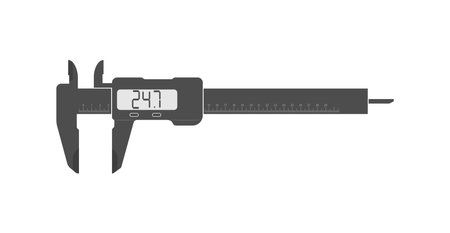 Caliper. Simple vector icon isolated on a white background. Flat styleのイラスト素材
