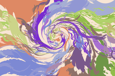 Abstract colored pattern of paint strokes. Background for textures, posters banners, social media, prints and creative designs. Vector illustrationのイラスト素材