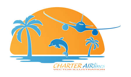 Abstract vector sunset icon. Simple stock design isolated on a white background for websites and appsのイラスト素材