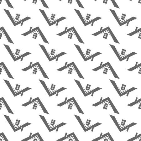 Home. Seamless color pattern for texture, textiles, packaging, and simple backgrounds. Simple design.のイラスト素材