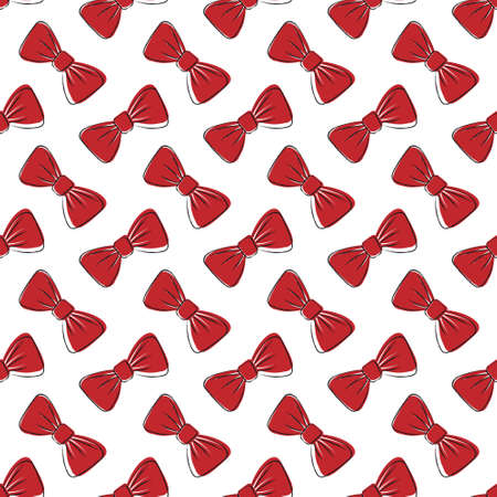 Bow. Seamless pattern for simple backgrounds, textures, and packaging. Flat design.の写真素材