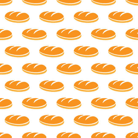 loaf. Seamless pattern for texture, textiles, packaging, and simple backgrounds. Flat style.のイラスト素材