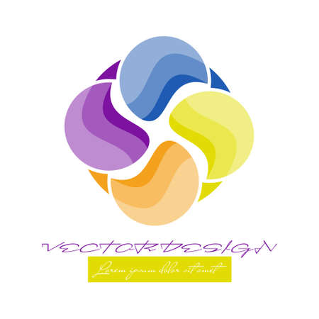 abstract icon template for  emblem or brand, icon for banners, sites and applications. Simple style.のイラスト素材