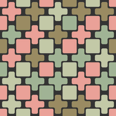 Seamless geometric pattern for texture, textiles, and simple backgrounds. Flat styleのイラスト素材