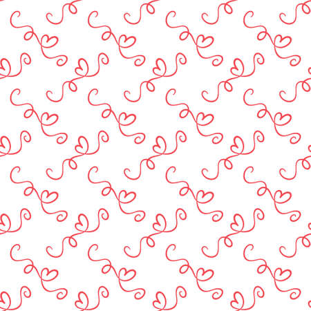 Seamless pattern of calligraphic vintage love symbol for texture, textiles and simple backgrounds. Flat design.のイラスト素材