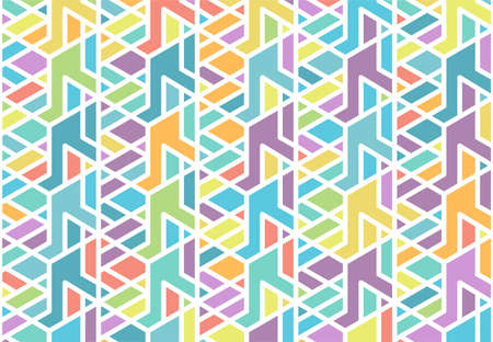 Seamless colored geometric pattern for texture, textiles and simple backgrounds. Vector illustration