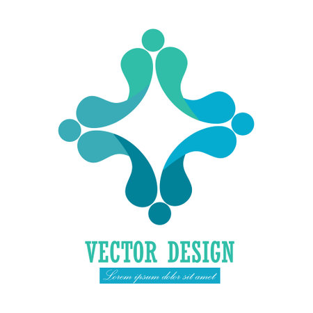 Abstract icon. Vector illustration for a logo, logo or brand, company, business and creative design or social project. Flat styleのイラスト素材
