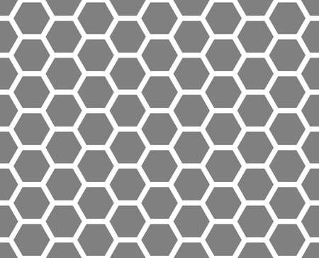 Seamless geometric pattern of intersecting lines creating hexagons. An ornament for texture, textiles and simple backgrounds. Flat style.のイラスト素材