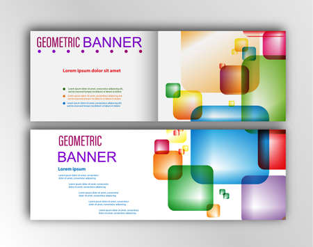 set of patterns with geometric intersecting elements for banners, covers and simple backgrounds in a minimalist style. Flat designのイラスト素材