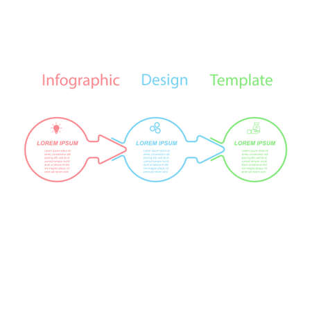 Infographics with icons for business, Finance, project, plan, or marketing. 4 stages. Flat vector styleのイラスト素材