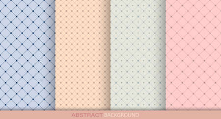 set of abstract patterns for banners, covers, textures, textiles and simple backgrounds in a minimalist style. Flat designのイラスト素材