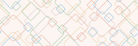 Seamless pattern of squares for banners, covers, brochures, textiles, textures of simple backgrounds. Flat design.のイラスト素材
