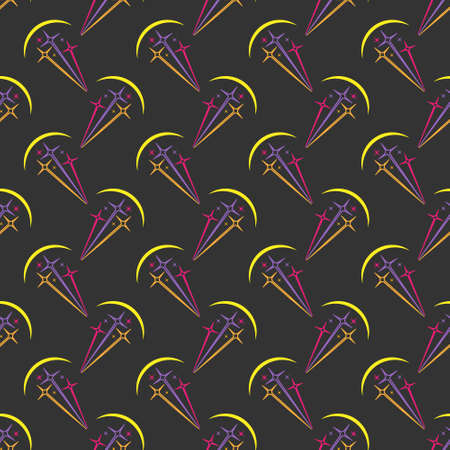 Seamless pattern with fireworks for wrapping, texture and packaging. simple design.