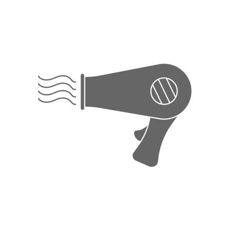 hair dryer icon. Simple vector illustration for websites, applications and thematic design.のイラスト素材