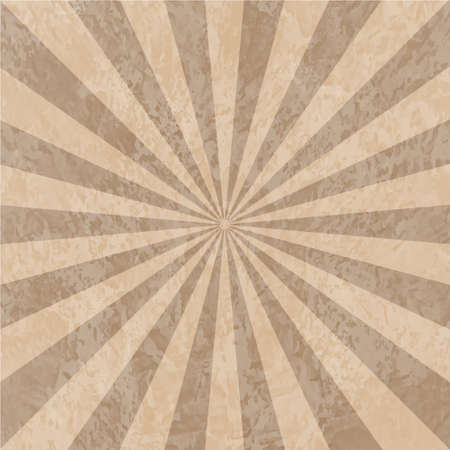 Brown background with scuffing and rays coming out of the middleのイラスト素材