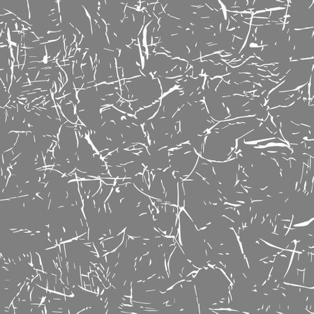 Abstract seamless pattern with elements of cracks, scuffs and scratches.のイラスト素材