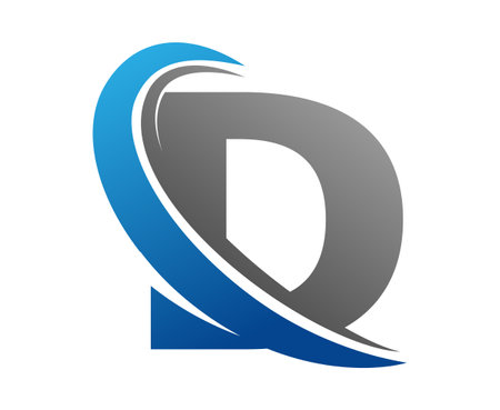 Stylized letter Dのイラスト素材