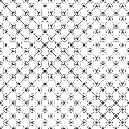 seamless pattern of circles and lines forms arbitrary shapes. Vector illustration for textiles, textures, creative design and simple backgroundsのイラスト素材