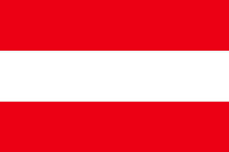 Flag of Austria. The national symbol of the country. simple styleのイラスト素材