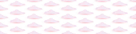 seamless pattern of airy paper clouds. Template for postcards, posters, banners and creative ideas