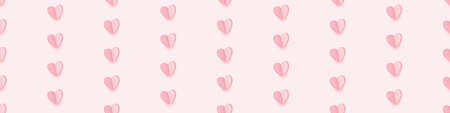 Seamless pattern of hearts. A symbol of love for postcards, greetings, covers and simple backgrounds