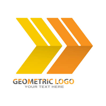 double arrow icon. Logo, brand, or sticker template for websites, apps, and theme design. flat styleのイラスト素材