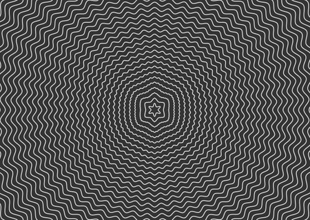 White sinuous lines on a black background. Vector illustration for banners, posters, covers and creative designs. simple styleのイラスト素材