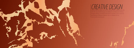 Modern unusual design for covers, banners, posters and creative ideas. Vector layout template for elite and premium design. Layout for design and creative ideasのイラスト素材