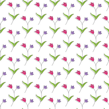 Seamless floral pattern for creative design, backgrounds, wallpapers, and creative ideasのイラスト素材