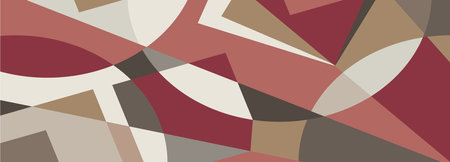 Abstract pattern of arbitrary geometric shapes. Abstract background for creative interior design, murals, prints, covers, banners and creative ideasのイラスト素材