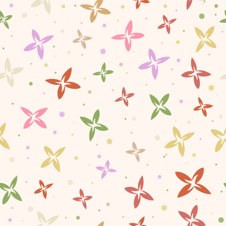 Seamless floral pattern. Color template for creative design, covers, posters, banners, clothing, interior, wallpaper and design ideasのイラスト素材