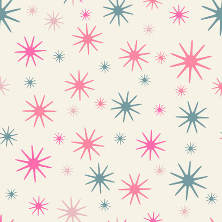 Seamless star pattern. Sample for texture, textiles, clothing, covers, banners, social networks, applications and simple backgroundsのイラスト素材