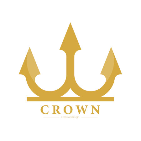 Golden royal crown. A mock-up of a symbol of luxurious imperial power, wealth and luxury.のイラスト素材